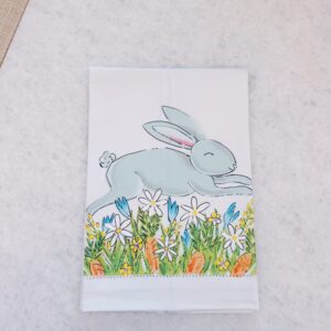 Hemstitched Easter Bunny Hand Towel