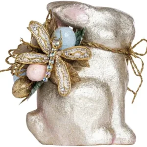 Transpac Easter Bunny with Egg Arranger