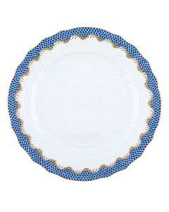 Herend Fish Scale Dinner Plate - Blue