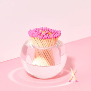 Match Striker w Hot Pink Matches