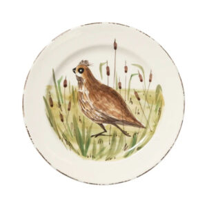Vietri Wildlife Quail Dinner Plate
