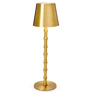 LED Gold Bamboo Cordless Table Lamp