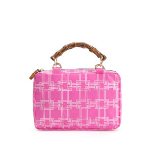 Pink Buckle City Clutch