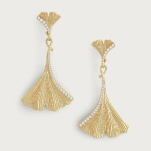 Ginkgo Large Drop Earrings
