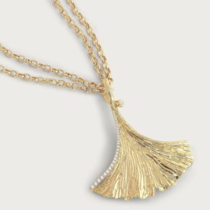 Ginkgo Pendant Necklace