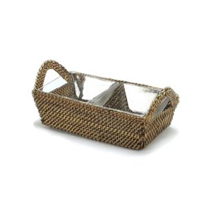 Calaisio 2 Part Sectional Server (Includes 2 Glass Dishes)