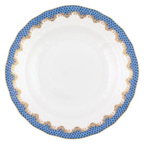 Fish Scale Blue Dessert Plate